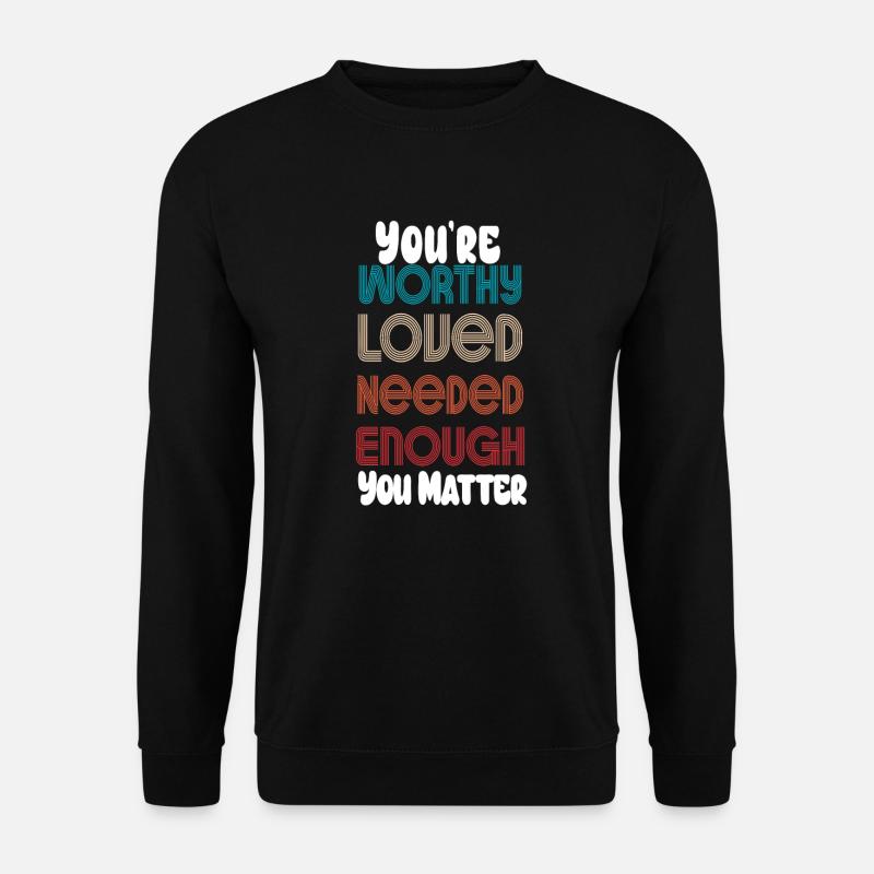 Dépression et conscience bipolaire : - Sweat-shirt Unisexe - noir