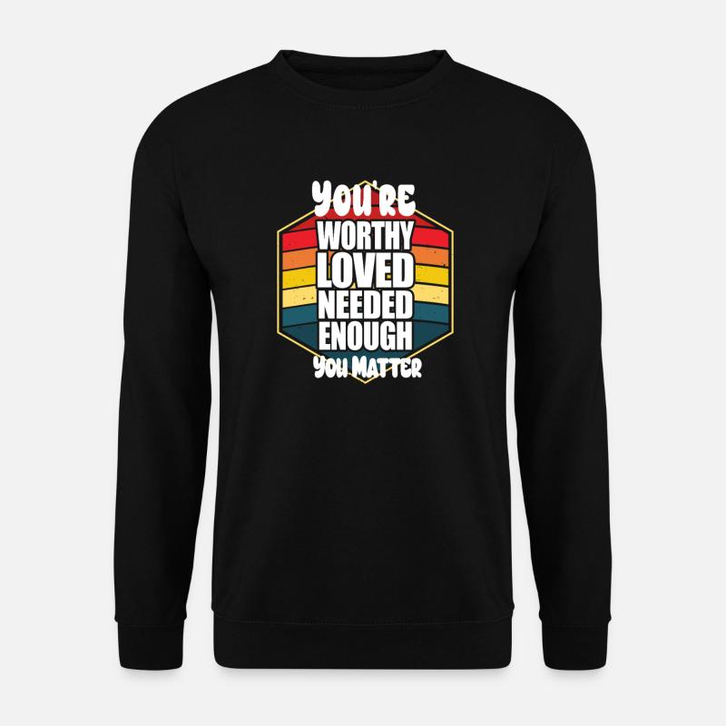 Depression and Bipolar Awareness: - Unisex Sweatshirt - black