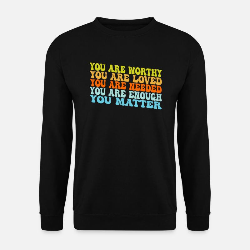 Depression und bipolares Bewusstsein: - Unisex Pullover - Schwarz