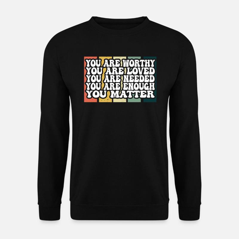 Depression und bipolares Bewusstsein: - Unisex Pullover - Schwarz