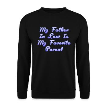 Favorite Son and Father Family Fun - A - Unisex Sweatshirt - black - Front - Alina (178cm) & Michal (187cm)