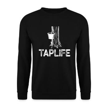 Sirop d’érable Tapper Hommes Femmes Automne - Sweat-shirt Unisexe - noir - Devant - Alina (178cm) & Michal (187cm)