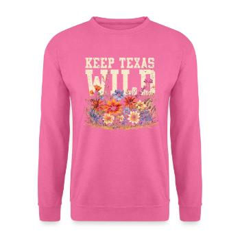 Wildflower Fields Wildflowers Bluebonnet - Unisex Sweatshirt - pink - Front