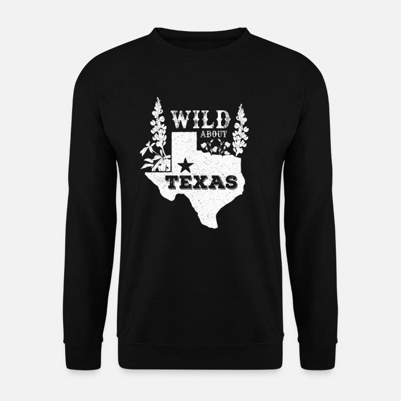 Wildflower Fields Wildflowers Bluebonnet - Unisex Sweatshirt - black