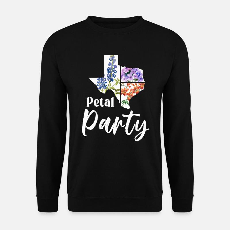 Wildflower Fields Wildflowers Bluebonnet - Unisex Sweatshirt - black