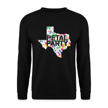 Wildflower Fields Wildflowers Bluebonnet - Unisex Sweatshirt - black - Front - Alina (178cm) & Michal (187cm)