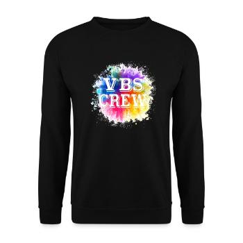 VBS Colorful Bible Vacation School Love - Unisex Sweatshirt - black - Front - Alina (178cm) & Michal (187cm)