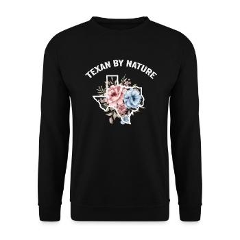 Wildflower Fields Wildflowers Bluebonnet - Unisex Sweatshirt - black - Front - Alina (178cm) & Michal (187cm)