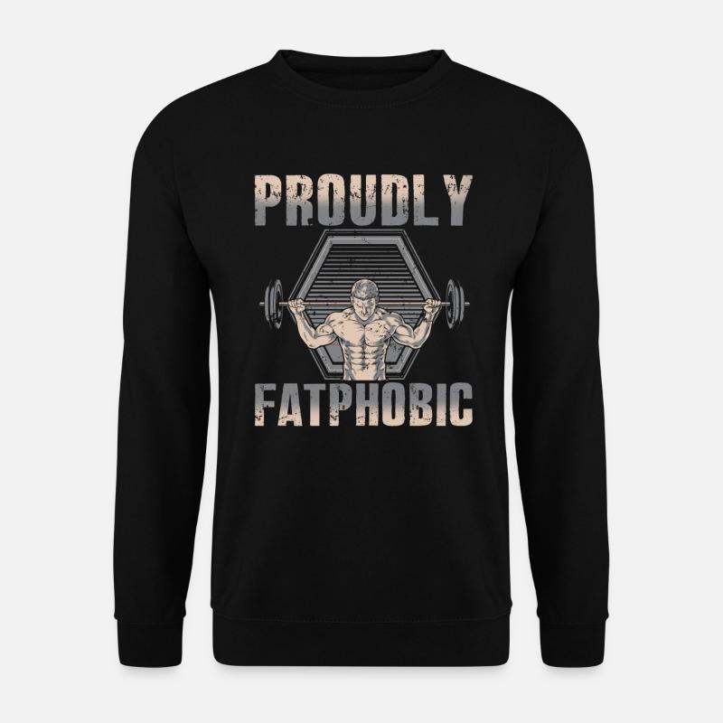 Stolz auf Fettphobiker - Unisex Pullover - Schwarz