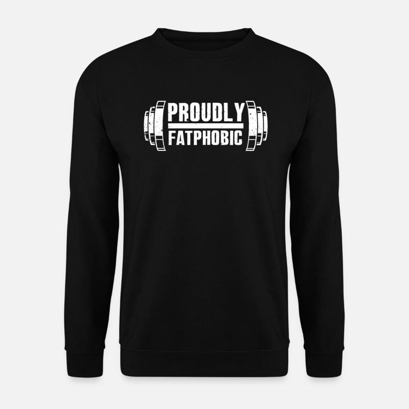 Stolz auf Fettphobiker - Unisex Pullover - Schwarz