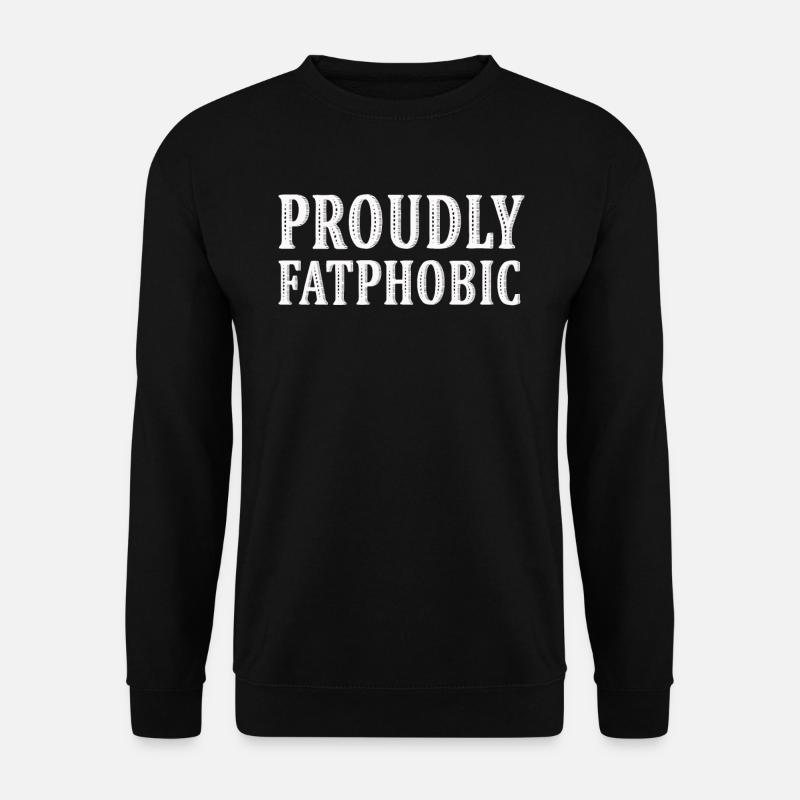 Stolz auf Fettphobiker - Unisex Pullover - Schwarz