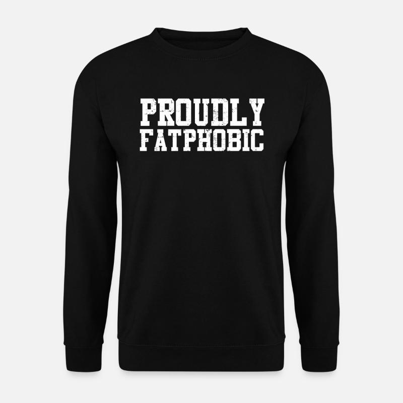 Stolz auf Fettphobiker - Unisex Pullover - Schwarz