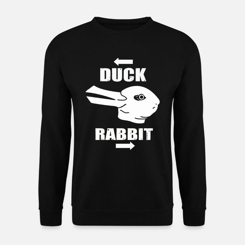 Wittgensteins Rabbit Duck Illusion - Unisex Sweatshirt - black