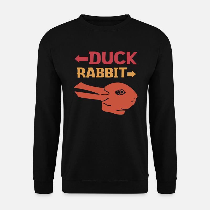 Wittgensteins Rabbit Duck Illusion - Unisex Sweatshirt - black