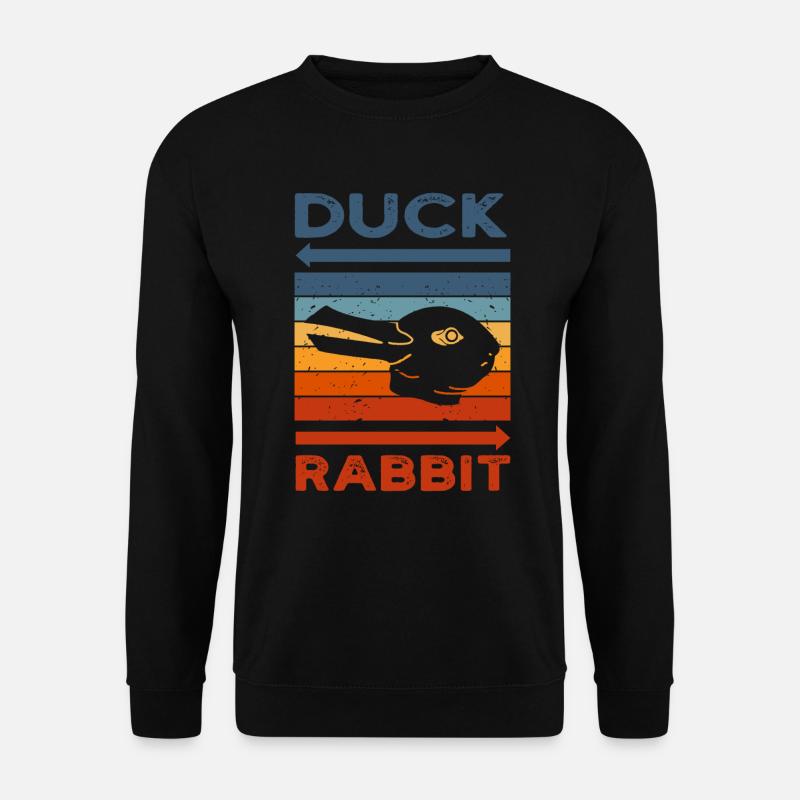 Wittgensteins Rabbit Duck Illusion - Unisex Sweatshirt - black