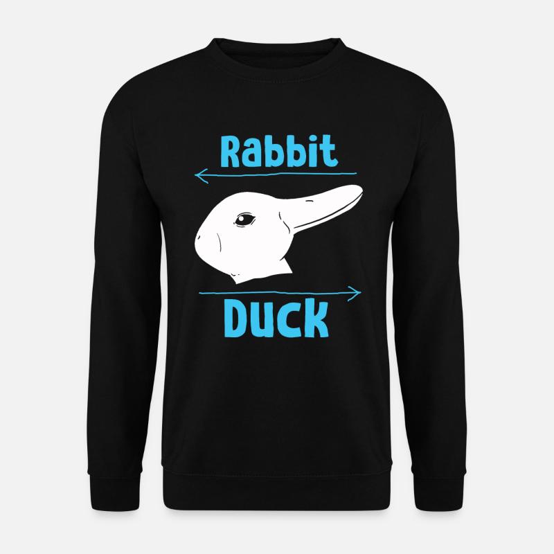 Wittgensteins Rabbit Duck Illusion - Unisex Sweatshirt - black