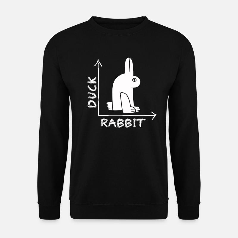 Wittgensteins Rabbit Duck Illusion - Unisex Sweatshirt - black