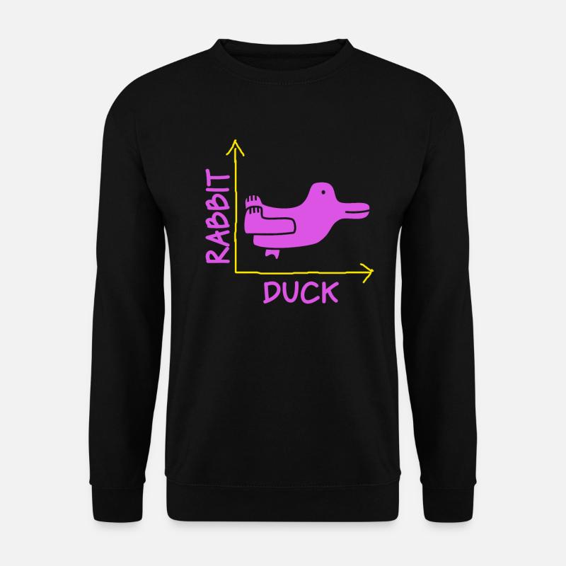 Wittgensteins Rabbit Duck Illusion - Unisex Sweatshirt - black