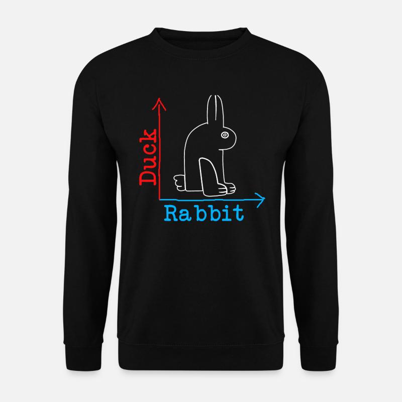 Wittgensteins Hasen-Enten-Illusion - Unisex Pullover - Schwarz