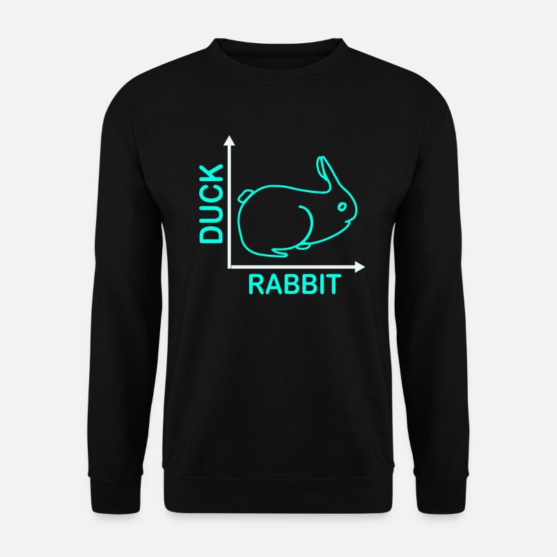 Wittgensteins Rabbit Duck Illusion - Unisex Sweatshirt - black