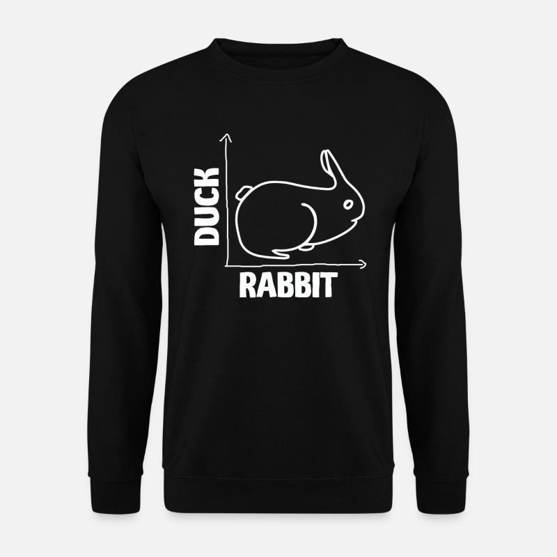 Wittgensteins Rabbit Duck Illusion - Unisex Sweatshirt - black