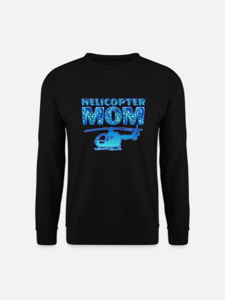 Helikopter Eltern Lustige Helikoptermutter - Unisex Pullover - Schwarz