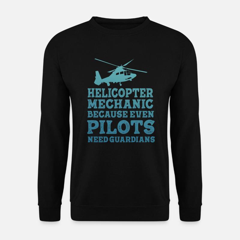 Helicopter Mechanic Guardian Pride - Unisex Sweatshirt - black