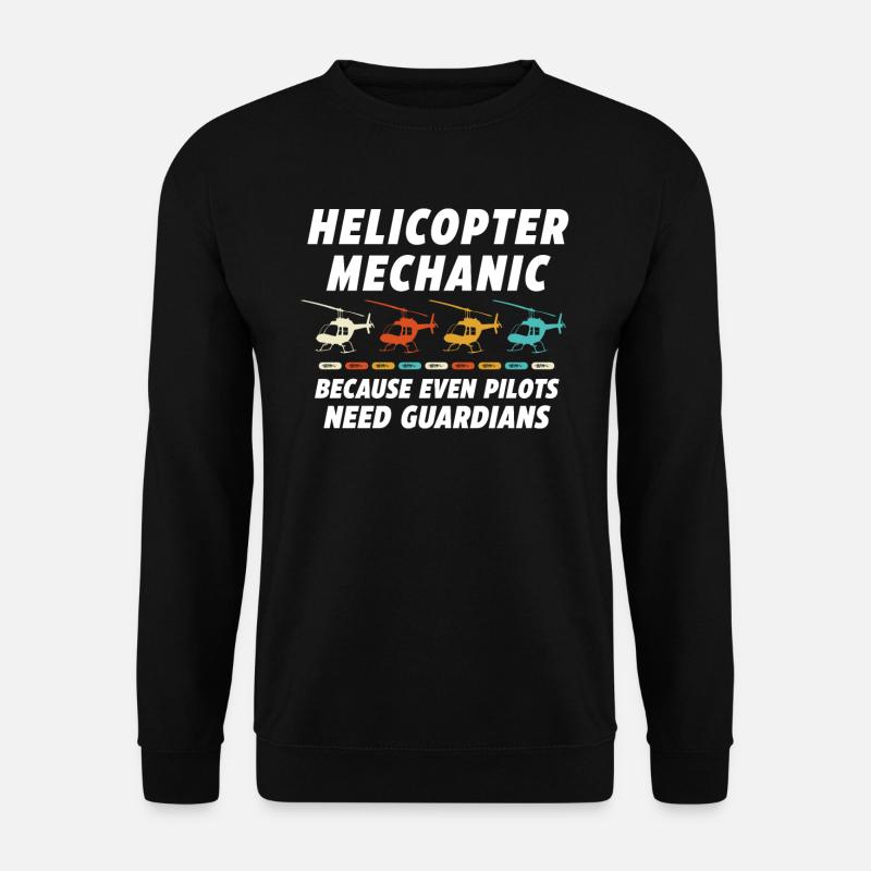 Helicopter Mechanic Guardian Pride - Unisex Sweatshirt - black