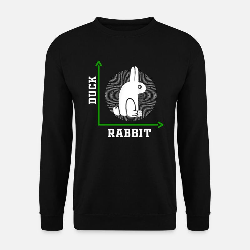 Wittgensteins Rabbit Duck Illusion - Unisex Sweatshirt - black
