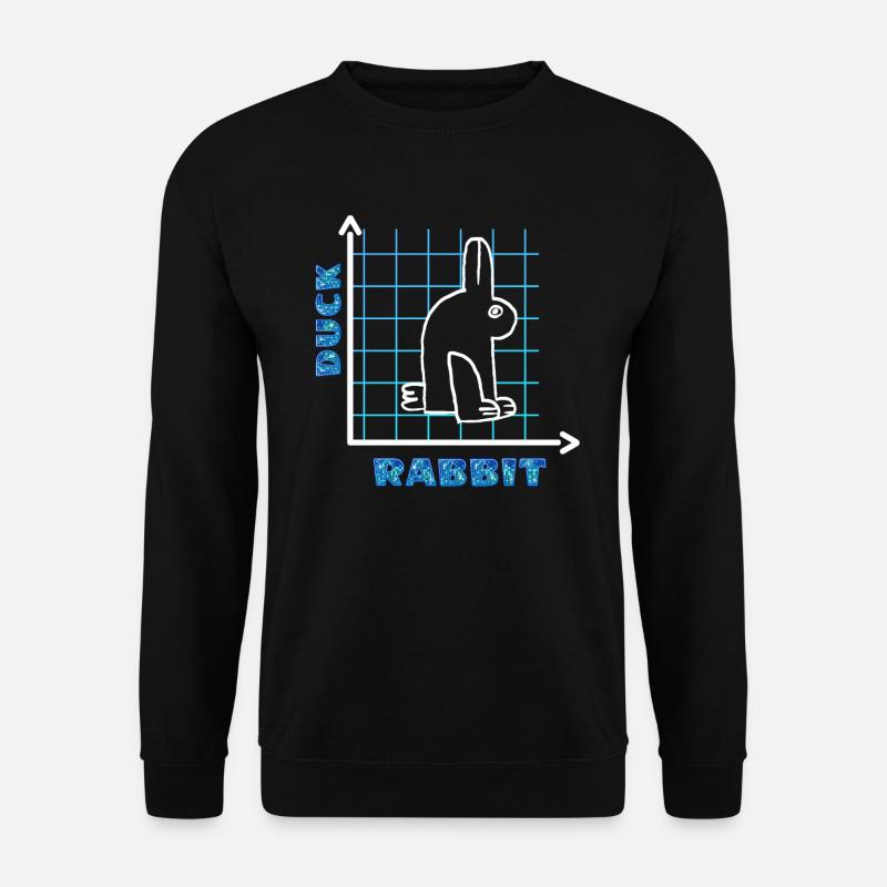 Wittgensteins Rabbit Duck Illusion - Unisex Sweatshirt - black