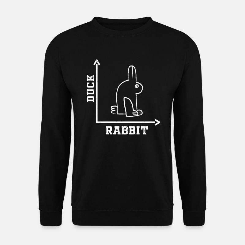 Wittgensteins Rabbit Duck Illusion - Unisextröja - svart