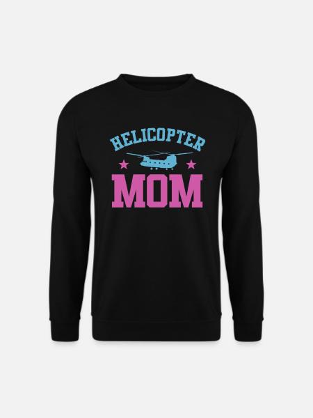 Helikopter Eltern Lustige Helikoptermutter - Unisex Pullover - Schwarz