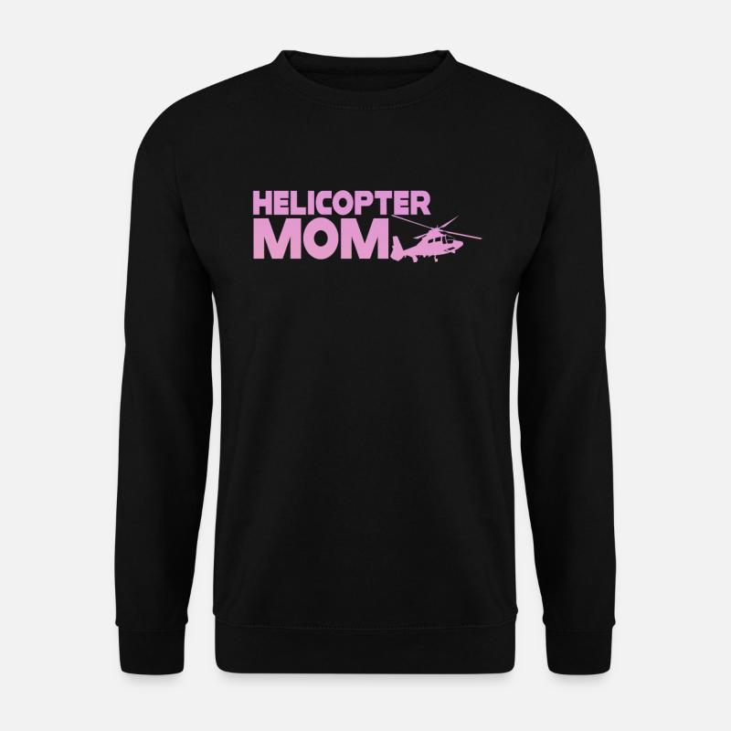 Helikopter Eltern Lustige Helikoptermutter - Unisex Pullover - Schwarz