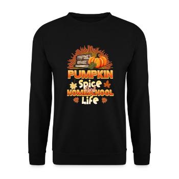 Pumpkin Spice et la vie à la maison - Sweat-shirt Unisexe - noir - Devant - Alina (178cm) & Michal (187cm)