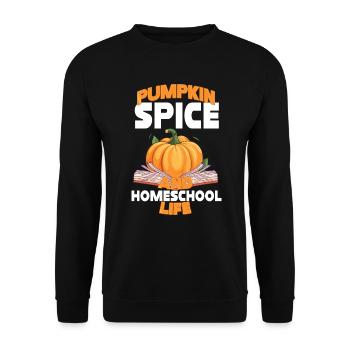 Pumpkin Spice et la vie à la maison - Sweat-shirt Unisexe - noir - Devant - Alina (178cm) & Michal (187cm)