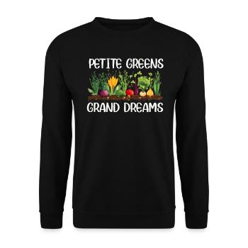 Urban Gardener Männer Frauen Microgreens - Unisex Pullover - Schwarz - Vorne - Alina (178cm) & Michal (187cm)