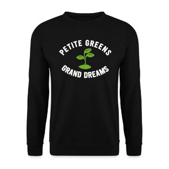 Urban Gardener Männer Frauen Microgreens - Unisex Pullover - Schwarz - Vorne - Alina (178cm) & Michal (187cm)