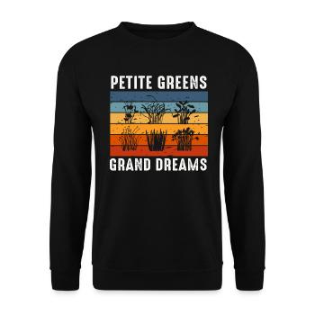 Urban Gardener Men Women Microgreens - Unisex Sweatshirt - black - Front - Alina (178cm) & Michal (187cm)