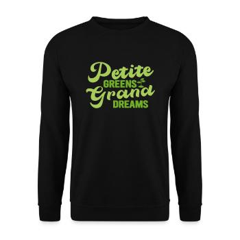 Urban Gardener Men Women Microgreens - Unisex Sweatshirt - black - Front - Alina (178cm) & Michal (187cm)