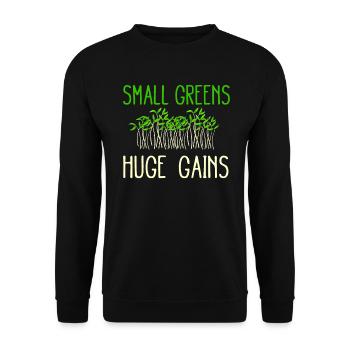 Urban Gardener Men Women Microgreens - Unisex Sweatshirt - black - Front - Alina (178cm) & Michal (187cm)