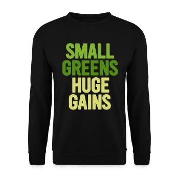 Urban Gardener Männer Frauen Microgreens - Unisex Pullover - Schwarz - Vorne - Alina (178cm) & Michal (187cm)