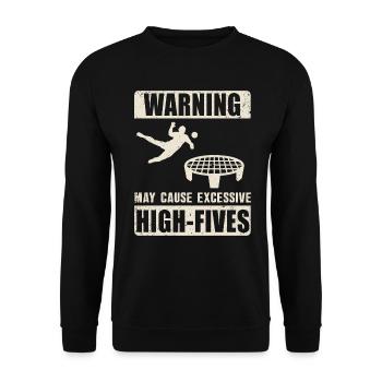 Spike Ball Spikeball Rundnetz - Unisex Pullover - Schwarz - Vorne - Alina (178cm) & Michal (187cm)