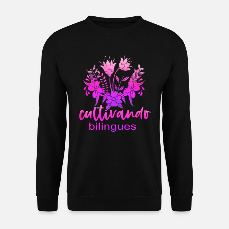 Cultivando Bilingües Spanischlehrer - Unisex Pullover - Schwarz
