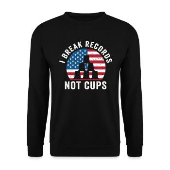 Sport Stacking Stacks Stacked Speed Cup - Unisex Pullover - Schwarz - Vorne - Alina (178cm) & Michal (187cm)