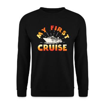 My First Cruise Family Vacation - Fun - Unisex Sweatshirt - black - Front - Alina (178cm) & Michal (187cm)