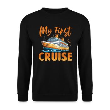 My First Cruise Family Vacation - Fun - Unisex Sweatshirt - black - Front - Alina (178cm) & Michal (187cm)