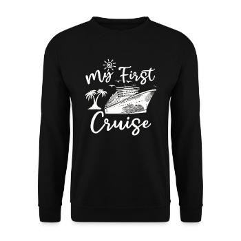 My First Cruise Family Vacation - Fun - Unisex Sweatshirt - black - Front - Alina (178cm) & Michal (187cm)