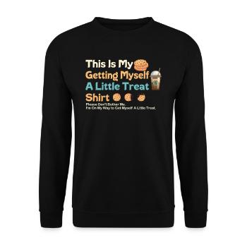 Dessert crémeux au sundae Ne me dérangez pas - Sweat-shirt Unisexe - noir - Devant - Alina (178cm) & Michal (187cm)