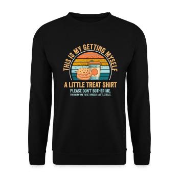 Dessert crémeux au sundae Ne me dérangez pas - Sweat-shirt Unisexe - noir - Devant - Alina (178cm) & Michal (187cm)