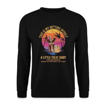 Dessert crémeux au sundae Ne me dérangez pas - Sweat-shirt Unisexe - noir - Devant - Alina (178cm) & Michal (187cm)